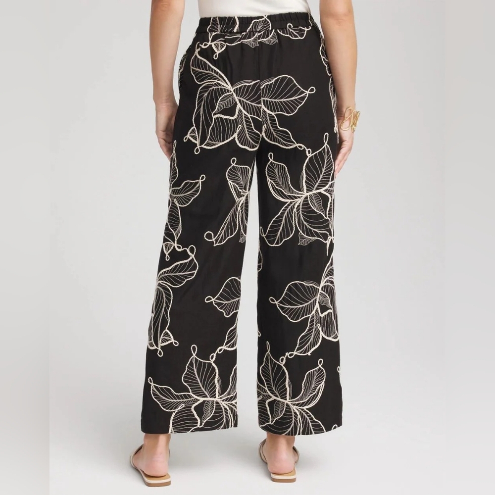 NWT Chicos Wide Leg Cropped Pants Size 1R - Picture 3 of 5